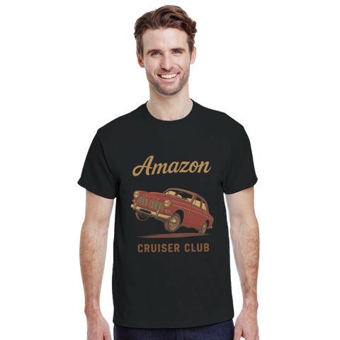 T-shirt med Volvo Amazon och texten "Cruiser Club"
