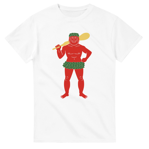 T-shirt med röd vildman från Lapplands landskapsvapen