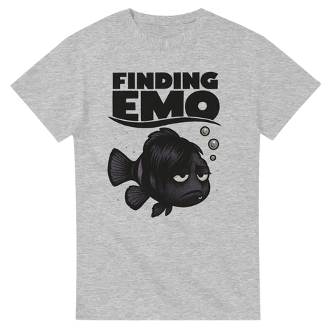 T-shirt med emo-fisk och texten Finding Emo