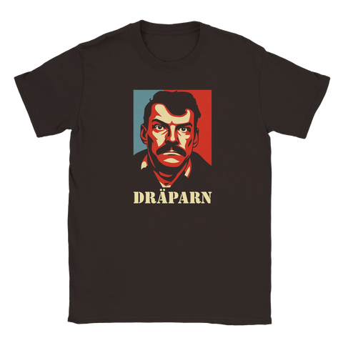 Dräparn t-shirt med retroinspirerat porträttmotiv av Christer Pettersson