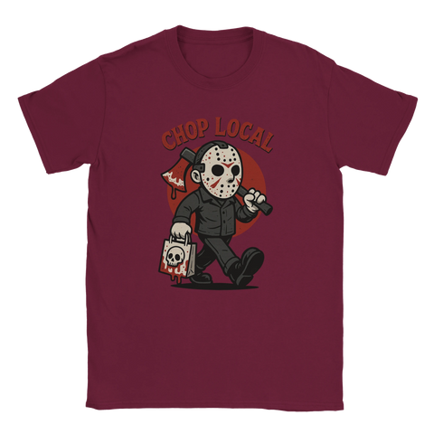 Paroditryck med skräckfilm på t-shirt