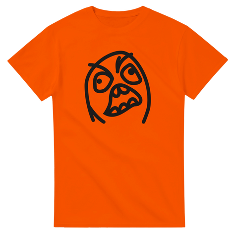 T-shirt med Rage Face-meme – en ikonisk symbol för tidig internet-humor.