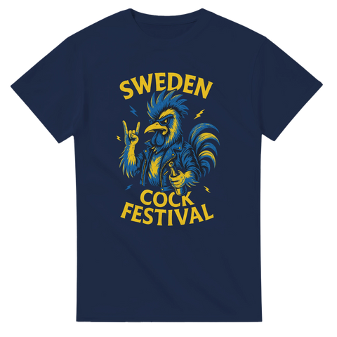 Sweden Rock T-shirt Sweden Cock Navy Shirty