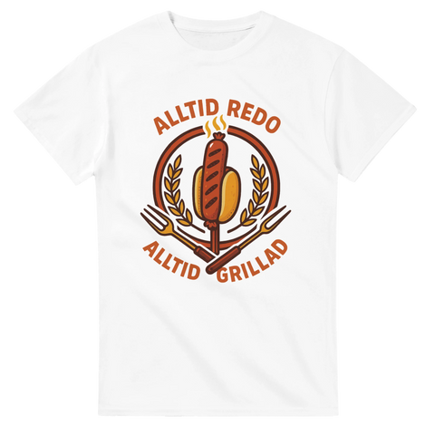 Alltid redo – alltid grillad. En t-shirt för dig som tar grillen på allvar.