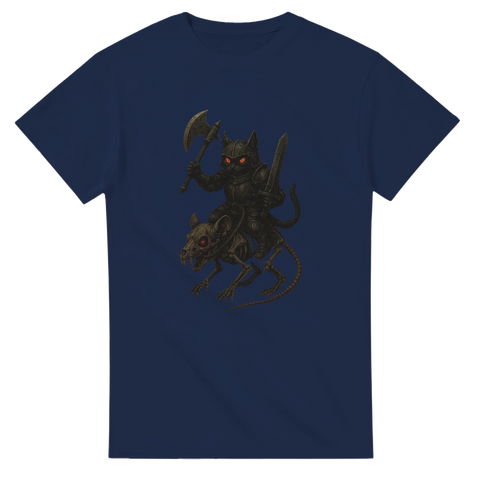 Fantasy-inspirerad t-shirt med mörk krigarkatt
