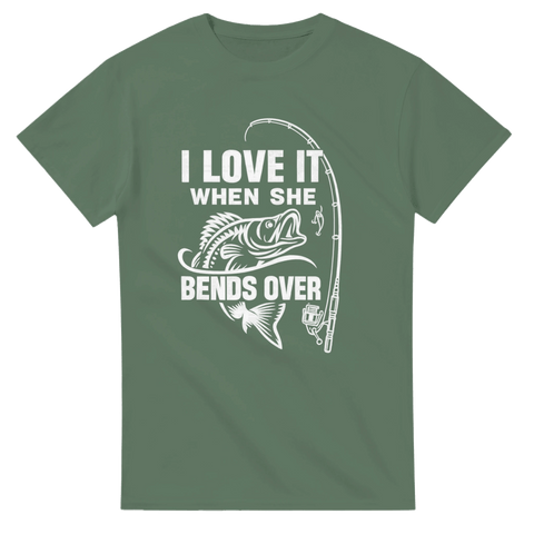T-shirt Original – I Love It When She Bends Over - Shirty
