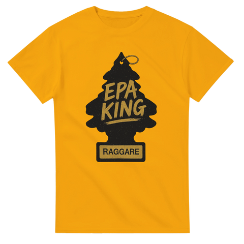 Gul t-shirt med svart Wunderbaum och texten EPA King Raggare