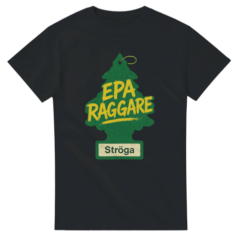 Svart t-shirt med grön Wunderbaum och texten EPA Raggare Ströga
