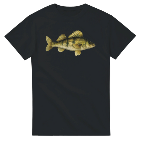 T-shirt med motiv av gös för sportfiskare