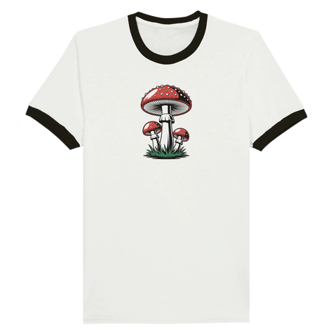 Retro T-shirt med flugsvampmotiv
