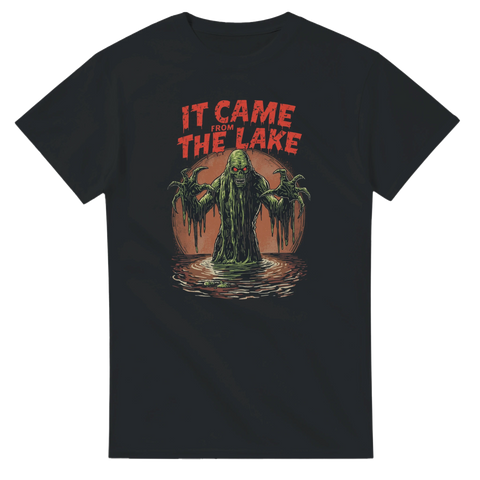 Skräck t-shirt med retrotryck It Came from the Lake
