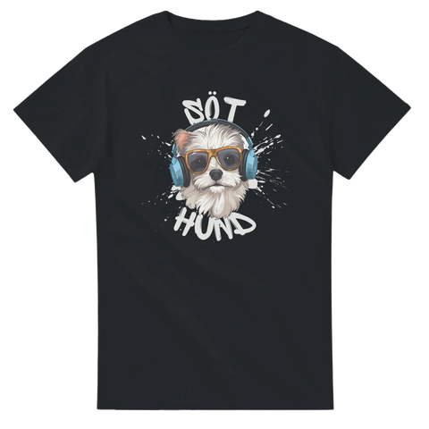 T-shirt med söt hund och text