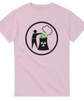 Kärnkraftshumor med grön maskros i ett kärnkraftstorn – rolig t-shirt för debatt