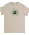 Naturmotiv med groda i cirklar – konstnärlig t-shirt för djurälskare