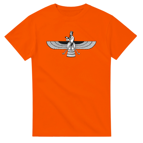 Zoroastrisk Farvahar ikonisk persisk symbol t-shirt