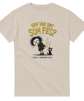 Skämtsam t-shirt med ordvits för den som älskar skånsk humor och katter