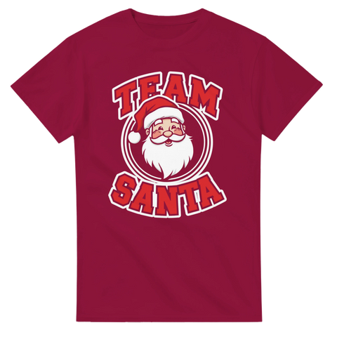 Badge-design med Team Santa och jultomte – rolig t-shirt för jul