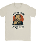 Rolig t-shirt med sarkastisk livsfilosofi
