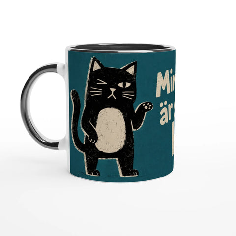 Mugg med texten Min sambo är så jävla bäst och en svartvit katt.
