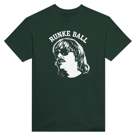 T-shirt i mörkgrönt med provokativt motiv inspirerat av svensk kassettkultur