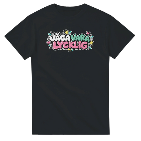 T-shirt med Våga vara lycklig – produktbild 5 från Shirty