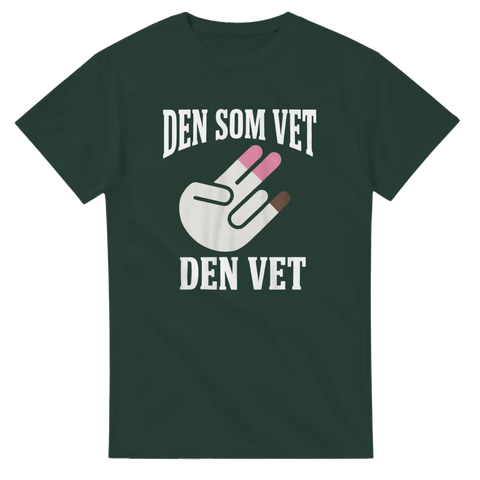 Kaxigt motiv för internskämt med handtecken och text – t-shirt för fest