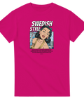 T-shirt med vintage pinup-design och texten Swedish Style