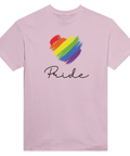 Färgstarkt Pride-hjärta i konstnärlig stil – t-shirt för pridefestival och vardag