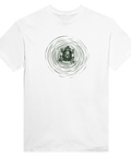 Detaljerat tryck av en liten groda i stilla vatten – grafisk t-shirt