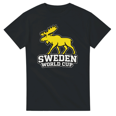 Svensk älg i modern mästerskapsdesign – tryck för svenska fotbollssupportrar