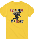 Klassiskt motiv av en inbrottstjuv i randig tröja – rolig t-shirt