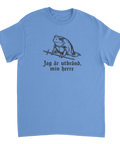 Grafisk illustration av en trött riddargroda – t-shirt med attityd