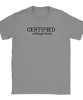 Rolig Eurovision t-shirt med schlagerinspirerat textmotiv Certified Schlagerlover