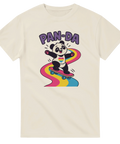 Färgglad ordvits-design med panda och regnbågsspår – pansexuell Pride-tröja