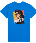 Grafiskt tryck med kaxig attityd och retro estetik – statement t-shirt