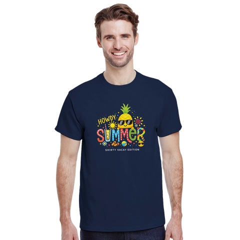 Beach t-shirt med sommartryck