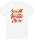Retro citat-tryck med mjuk typografi och solnedgångsmotiv – grafisk t-shirt