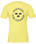 Sverige Tre Kronor-motiv på t-shirt herr blå