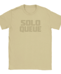 Sandfärgad t-shirt med grafiskt texttryck för competitive gaming
