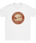 North Pole Delivery Crew t-shirt med julmotiv, vit