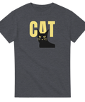 t-shirt Cat med enkel kattikon och text