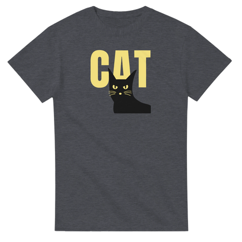 t-shirt Cat med enkel kattikon och text