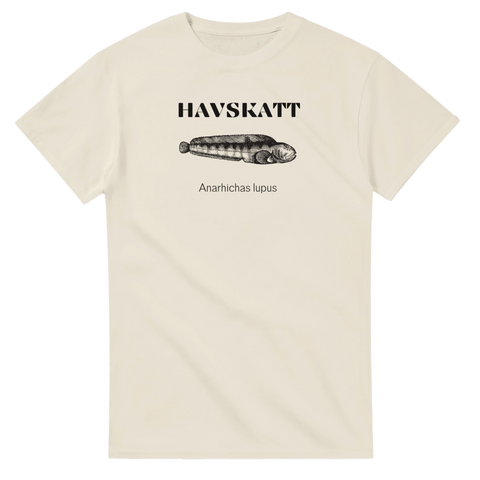 Havskatt illustration t-shirt herr blå