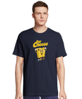 Say Cheese" textmotiv med kameraillustration, premium t-shirt