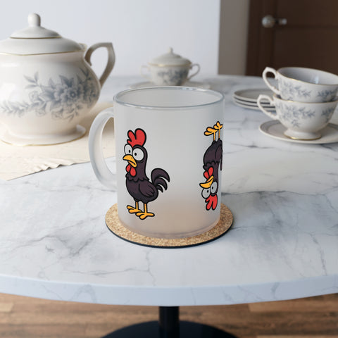 Frostat dricksglas - Rooster