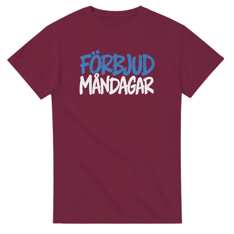 Produktbild 5 av rolig t-shirt med texten Förbjud måndagar