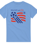 Amerikansk fotbollsinspirerad grafik med texten WorldCup USA 26