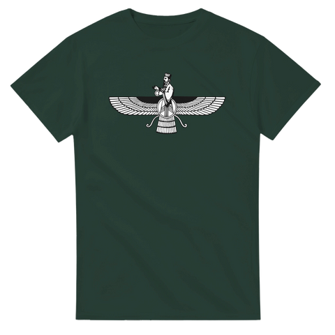 Zoroastrism Faravahar bevingad figur persisk symbol t-shirt