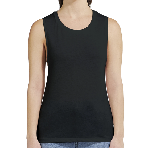 Svart muscle fit tank top i stilren och sportig design