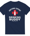 Grafisk illustration av en officiell drinking buddy-symbol – t-shirt med humor